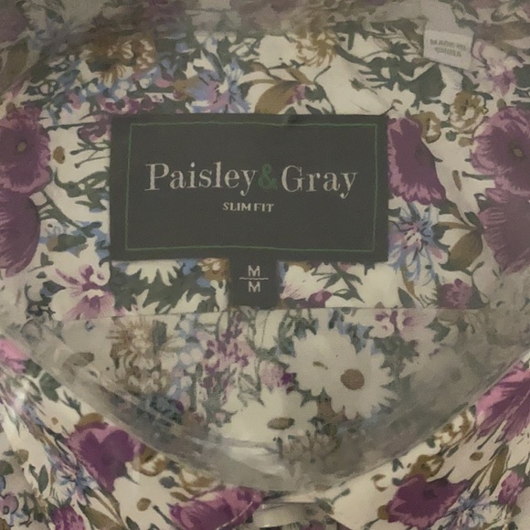 Paisley & Gray Slim Fit Button Down. - Picture 2 of 3